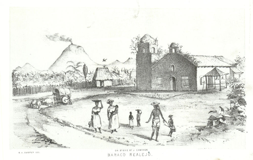 'Baraco Realejo', Nicaragua, lithograph by George Cooper. El Realejo ...