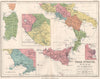 'Italia Inferior, Sicilia, et Sardinia'. South Ancient Italy. JOHNSTON 1855 map