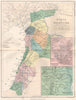 'Syria et Palaestina'. Ancient Palestine. 'Hierosolyma'/Jerusalem plan 1855 map