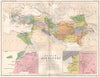 'Regnum Alexandri Magni'. Empire of Alexander the Great. JOHNSTON 1855 old map