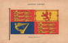 BRITISH EMPIRE FLAGS. Royal Standard 1916 old antique vintage print picture