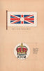 BRITISH EMPIRE FLAGS. King's Harbour Master Flag & Badge 1916 old print