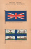 BRITISH INDIAN MARITIME FLAGS. Marine Vessels Jack. Port of Bombay Trustees 1916