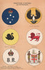 BRITISH AUSTRALIA BADGES Victoria South/Western Australia Tasmania Fiji 1916