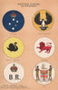 BRITISH AUSTRALIA BADGES Victoria South/Western Australia Tasmania Fiji 1916