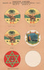 BRITISH WEST AFRICA BADGES Sierra Leone Gold Coast Gambia St Helena Nigeria 1916