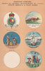 BRITISH WEST INDIES BADGES. Windward Islands. St. Lucia. Grenada. Barbados 1916