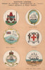 BRITISH EMPIRE BADGES Bermuda Guiana Honduras Jamaica Bahamas Turks/Caicos 1916