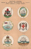 BRITISH EMPIRE BADGES Bermuda Guiana Honduras Jamaica Bahamas Turks/Caicos 1916