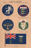 BRITISH FLAGS. Post Office.War Office.Scotland Fishery Board.Naval Ordnance 1916