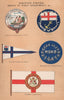 BRITISH FLAGS Thames/Humber Conservancy.Lloyd's Burgee.Mersey Docks Harbour 1916