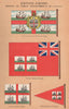 TRINITY HOUSE FLAGS. Master's Flag. Ensign. Jack. Burgee 1916 old print
