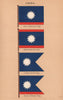CHINA FLAGS. Vice Admiral. Rear Admiral. Commodore. Senior Officer 1916 print