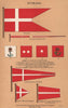 DENMARK FLAGS. Ensign. Pendant Masthead. Badges. Commodore/Senior Officer 1916