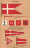 DENMARK FLAGS. Ensign. Pendant Masthead. Badges. Commodore/Senior Officer 1916