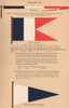 FRANCE FLAGS. Pendant. Chef de Division Broad Pendant. Harbour Police ship 1916