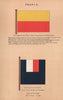 FRANCE FLAGS. Flag to denote presence of submarines. Governors of Colonies 1916