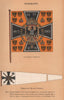 GERMANY IMPERIAL FLAGS. Emperor's Standard. Emperor's Broad Pendant 1916 print