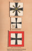 GERMAN IMPERIAL FLAGS. Gross-admiral. Navy Secretary. Inspector General 1916