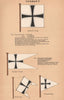 GERMANY FLAGS. Admiral's flag. Pendant Broad. Flotilla Divisional Flag 1916