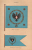 ITALY FLAGS. Royal Standard. Standard of Crown Prince 1916 old antique print