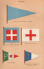 ITALY FLAGS. Senior officer's Pendant. Jack. Naval Hospital. Postal flag 1916