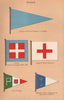 ITALY FLAGS. Senior officer's Pendant. Jack. Naval Hospital. Postal flag 1916