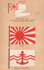 JAPAN FLAGS. Pendant for Man-of-War. Ensign. Minister of Marine's Flag 1916