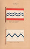 JAPAN FLAGS. Flag for Fleet Auxiliaries. Military Transport Flag 1916 print