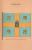 NETHERLANDS FLAGS. Standard of H.R.H. the Prince of the Netherlands 1916 print