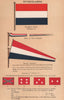 NETHERLANDS FLAGS. Ensign & Jack. Man of War & Broad Pendant 1916 old print