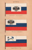 RUSSIA FLAGS Ambassador Extraordinary Ministers Residents Chargé d'Affaires 1916
