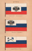 RUSSIA FLAGS Ambassador Extraordinary Ministers Residents Chargé d'Affaires 1916