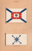 RUSSIA FLAGS. Viceroy of the Far East. Admiralty Flag 1916 old antique print