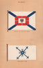 RUSSIA FLAGS. Viceroy of the Far East. Admiralty Flag 1916 old antique print