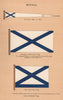 RUSSIA FLAGS. Pendant Man of War. Ensign. Admiral's Flag. Rear/Vice Admiral 1916