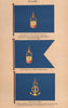 SIAM FLAGS. Standard of Royal Princes/Princesses. Admiralty Flag. Thailand 1916