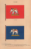 SIAM FLAGS. Ensign. Jack. Admiral. Vice-Admiral. Rear-Admiral 1916 old print