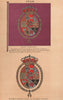 SPAIN FLAGS. Royal Standard. Enlarged Drawing of Arms on the Royal Standard 1916