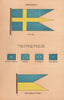 SWEDEN FLAGS. Ensign. Vice/Rear-Admiral Admiral badges. Commodores' Pendant 1916