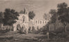Basingwerk Abbey (Abaty Dinas Basing) Flintshire, Wales, by Henry Gastineau 1835