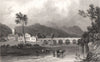 Dolgellau, Merionethshire, Wales, by Henry Gastineau. Snowdonia 1835 old print