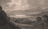 Llyn Tegid, or Bala Lake, Merionethshire, by Henry Gastineau. Snowdonia 1835
