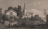 Llanfachreth Church, near Dolgellau, Merionethshire. Gastineau. Snowdonia 1835