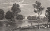 Glansevern Hall, the seat of W. Omen. Montgomeryshire, by Henry Gastineau 1835