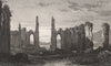 Remains of the abbey church, Neath, Glamorganshire, by Henry Gastineau 1835