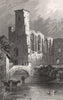 St. Mary's College, St. David's, Pembrokeshire, Wales, by Henry Gastineau 1835