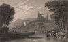 Llandovery Castle, Carmarthenshire, Wales, by Henry Gastineau 1835 old print