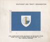 SOUTH EAST ASIA TREATY ORGANISATION FLAG 1958 old vintage print picture