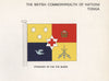 TONGA FLAGS. Standard of H.M. The Queen 1958 old vintage print picture